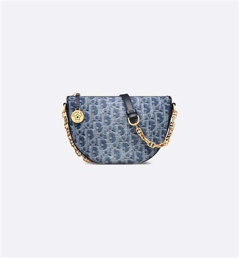 Diorstar Callisto Bag Blue Denim Dior Oblique Jacquard 